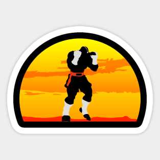 Sagat's Sunset Sticker